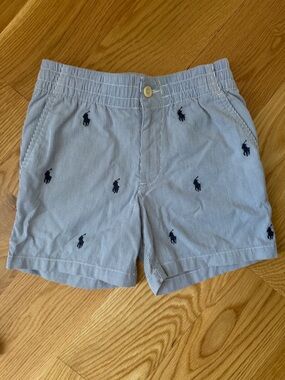 POLO Ralph Lauren Seersucker Embroidered Shorts